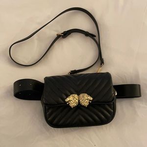 Zara faux leather belt and cross body bag